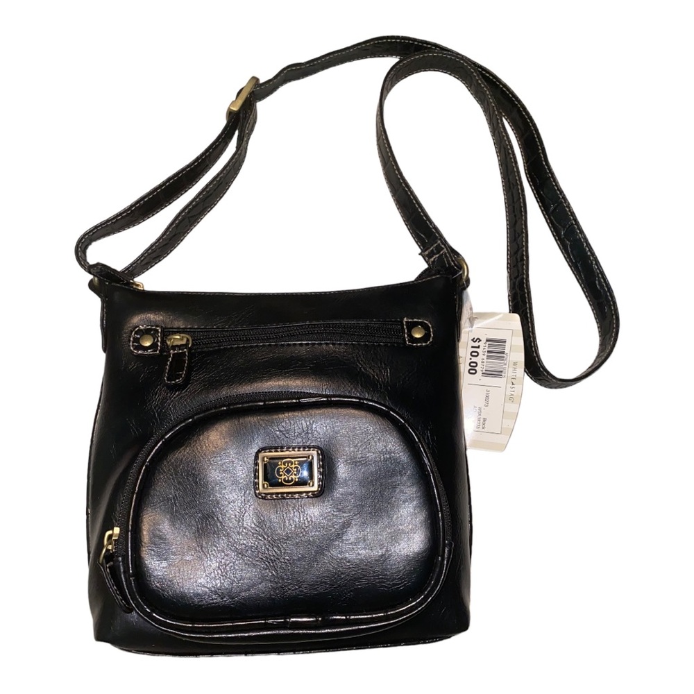 White Stag Black crossbody purse.